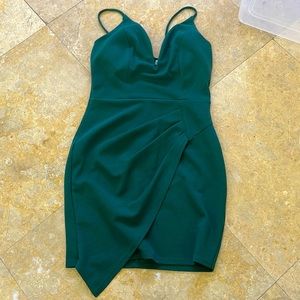 Insider Party Dress In Hunter Green